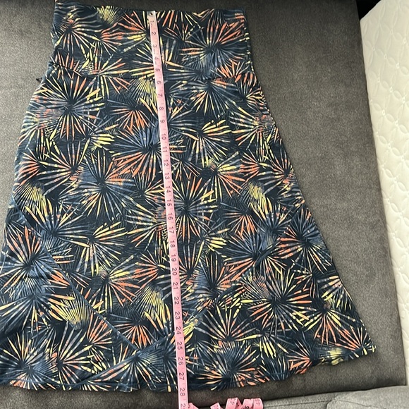 Exofficio Blue midi resort wear A-line skirt size M - Picture 14 of 14